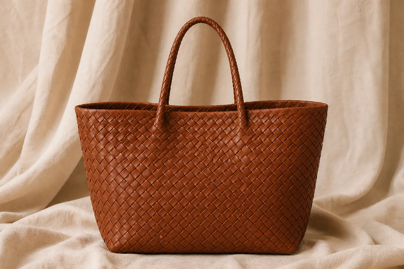 The Woven Leather Tote